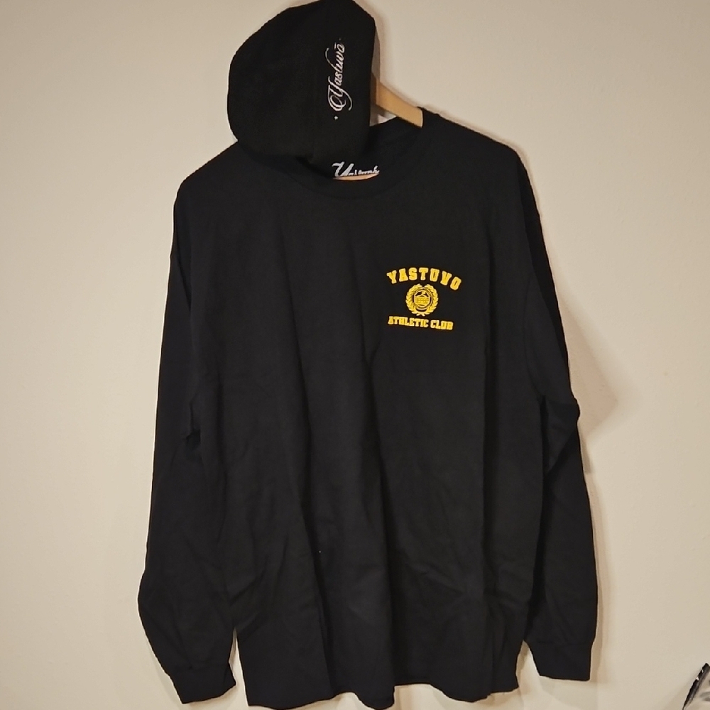 NWT Yastuvo Athletic Club Long Sleeve T Shirt & Hat Heath Is Wealth Instagram XL
